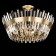 The lamp on the Citilux "Westeros" CL307183, 8x60W, E14, brown color