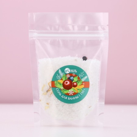 Bath salt with additives, 150 grams, aroma of berries, New Year-3