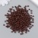 Glass beads 6/0 "ash-brown" bright 450 gr
