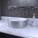 Grossman GR-5020SW sink, round, D = 355 mm, silver/white