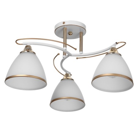 Sarri gallop chandelier 3x60W E27 white gold 25x43x43 cm.