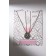 Kulons "Uenubles" Best Friends, Circle, Color Black Silver, 47 cm