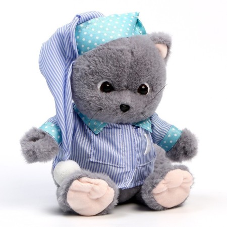 Soft toy "Cat Slanti" in pajamas-6