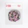 Pocket mirror “pattern”, with a stand, 8 × 8 cm, purple color