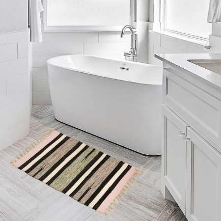 Stirip carpet, type1, size 50x80 cm (± 3 cm), cotton, color mix-13