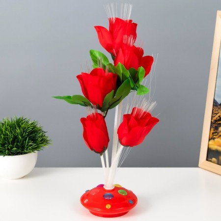 Spinker "roses" LED from batteries mix h.35 cm Risalux-1