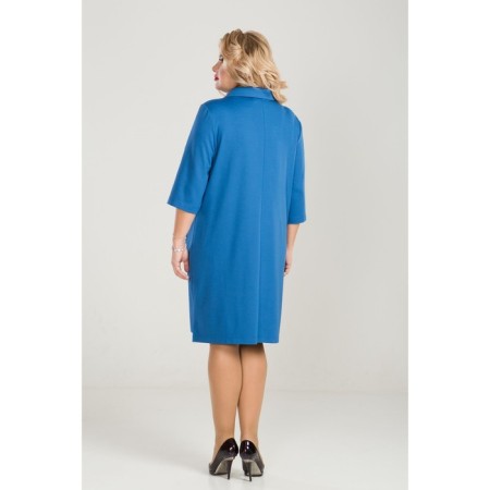 Women's dress, size 52, blue color-5