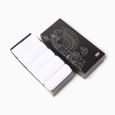 A set of men's socks KAFTAN 5 pairs, size 41-44 (27-29 cm), white
