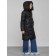 Coat insulated winter female, size 50, black color