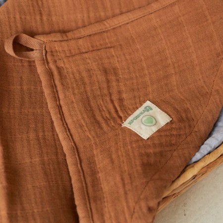 Toward Corner Muslim crumb I, 75x75 cm, cinnamon color, 100% cotton, 3-p, 180 g/m2-13