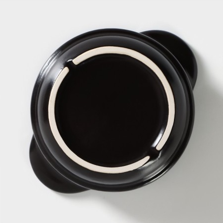 Porcelain broth Carbone, 300 ml, d = 11.5 cm, h = 5.5 cm, black color-5