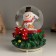 Souvenir polystone water ball light, music, snow circling "Snowman" 12x12x15.5 cm