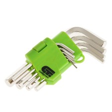 A set of keys to IMBUS SIBRTETS, 1.5–10 mm, 45X, hardened, 9 pcs., Short