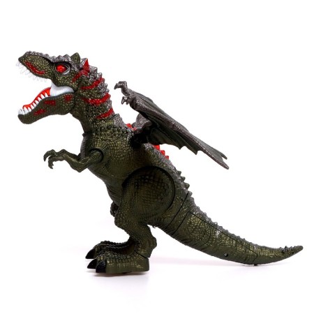 Dragon Dragon, Smoke effect, lays eggs, with a projector, green color-3