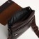 Male bag on the Textura valve, outer pocket, brown color