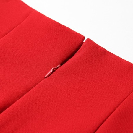 Women's skirt Minaku: Casual Collection Red color, rr 44-9