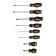 A set of screwdrivers in the tundra bag, 2k handle, PH0-1-2, SL3-5-6, 38-125 mm, 8 pcs.
