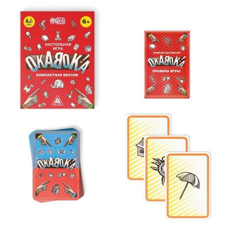 Board game "Okavok" compact version, 50 cards-1