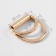 The half -ring for bags is double, d = 20 mm, thickness - 1 mm, 2 pcs, gold color