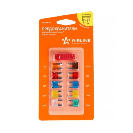 Airline fuses "mini", 5 - 30 a, set 10 pcs