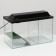 Aquarium is a terrarium with a lid and a bridge, 35 liters, 50 x 25 x 30 cm, black