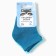 Socks children's cotton (2 pairs), dark turquoise/turquoise color, rr 10-12