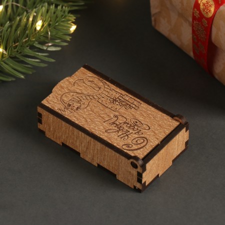 New Year's box "Snake and gifts" 7x4x2 cm-3