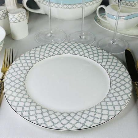 A set of plates Lenardi "Versailles", bone porcelain, d = 27 cm, 6 pcs