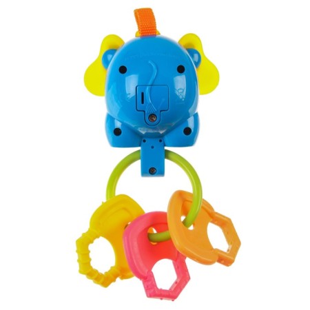 A rattle "Elephant", with elastic elements, color of mix, crush me-2