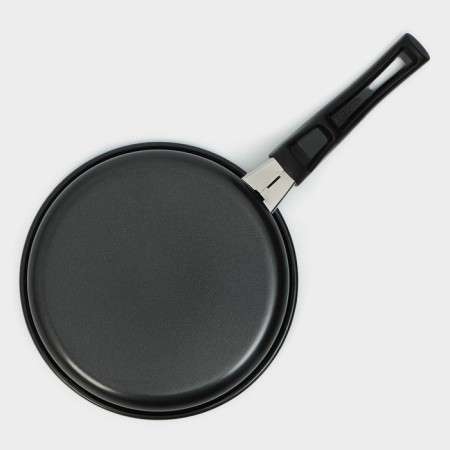 Flot Dilan Promo, D = 16 cm, plastic handle, anti -stick coating, black color-2