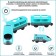 Toy train "My city", 3 items, on batteries, turquoise