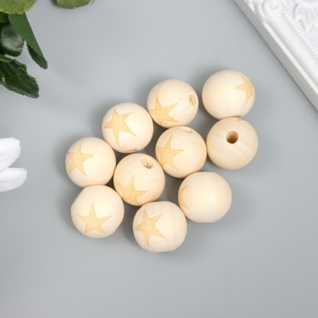 Busina tree for creativity "Round. Star" d = 1.8 cm set 10 pcs