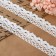 Knitted lace, 25 mm × 15 ± 1 m, white color