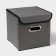 Stelly box for storage with a lid "Office", 25 × 25 × 25 cm, color gray color