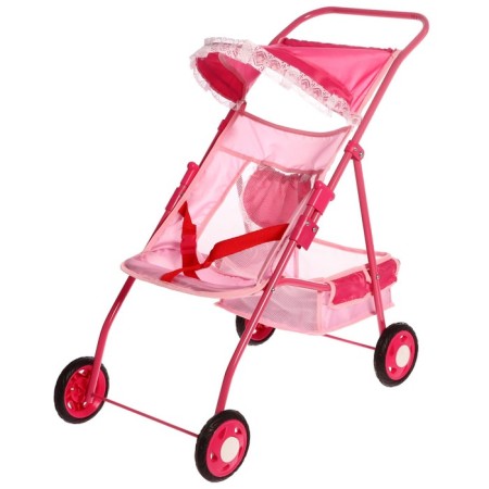 Puppet stroller No. 5, pink/lilac color