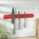 Holder for knives magnetic shade "Color line", 38 cm, red color
