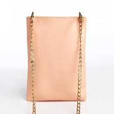 Bag Cross-Bodi with a zipper, pink color