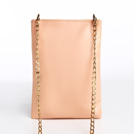 Bag Cross-Bodi with a zipper, pink color