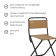 Folding stool, sandy color