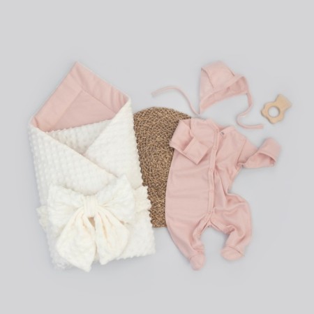 Kinderlitto discharge kit “New First Wardrobe”, 4 items, height 50-56 cm, milk color, powder
