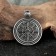 Slavic amulet "Svetoch", 8g, 33x25 mm, D Undressions 4 mm, Pudter