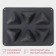 Form for baking and mousse desserts Konfinetta "Rafael", silicone, 28.5 × 21.5 × 5 cm, 6 cells (7 × 4.9 cm), color gray.