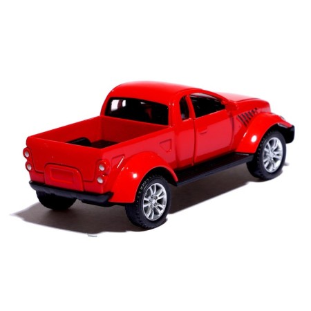Metal Raptor machine, doors open, 1:32, inertia, red color-2