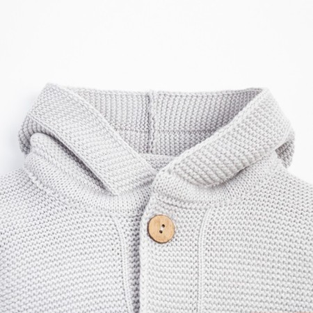 Jumper knitted baby I "Trendy" growth 74-80 cm, color gray color-5
