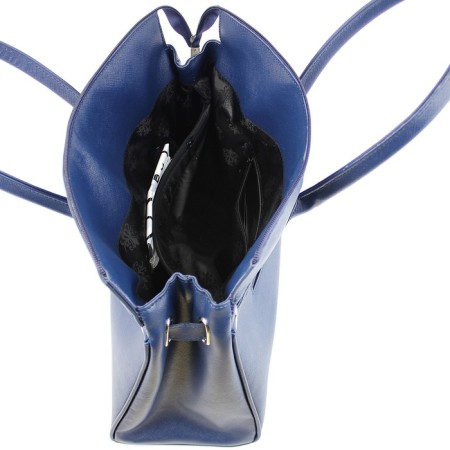 Women's bag, outer pocket, blue Safyan, Galatea-3