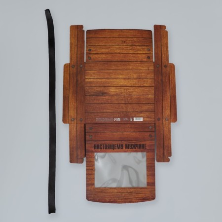 Gift-bending box folding, packaging, “real man”, 20 x 18 x 5 cm-8