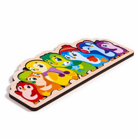 Wooden puzzle for children "Penguins"-2