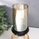 Summary Metal, glass for 1 candle "loft. Frame" gold 21x11x11 cm