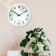 Watching clock, interior "leaves", d-30.5 cm, silent