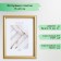Photo frame Plastic "Mira" 15x20 cm gold (plastic screen)